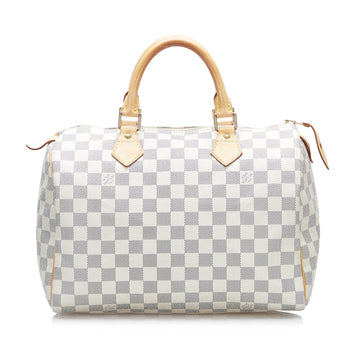 Louis Vuitton Damier Azur Speedy 30 Boston Bag