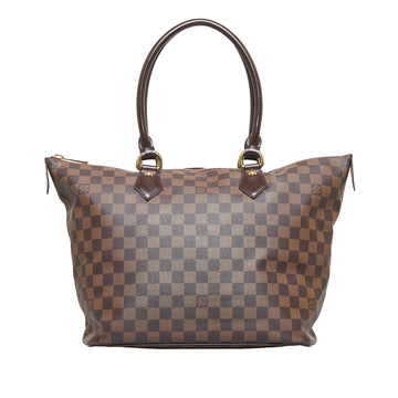 LOUIS VUITTON Damier Ebene Saleya MM Tote Bag