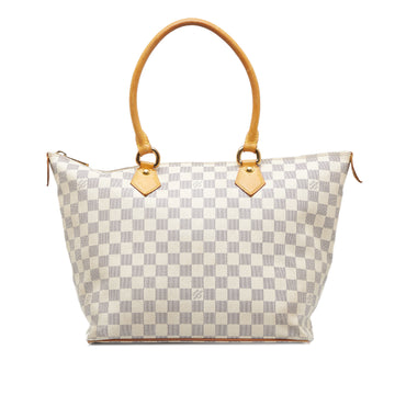 LOUIS VUITTON Damier Azur Saleya MM Tote Bag