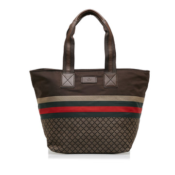 GUCCI Diamante Web Tote Tote Bag