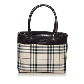 Burberry House Check Canvas Handbag