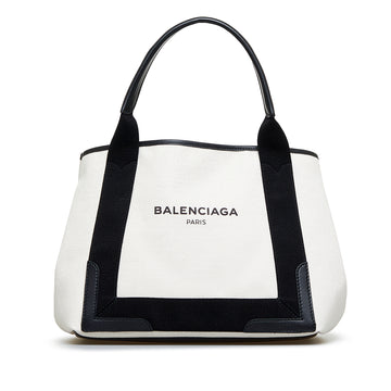 BALENCIAGA Navy Cabas S Tote Tote Bag