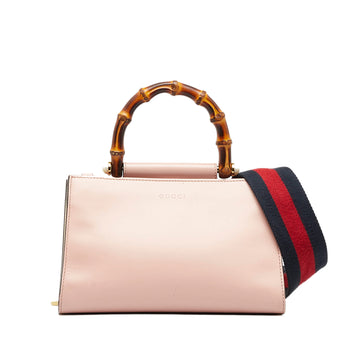 GUCCI Mini Bamboo Nymphaea Satchel