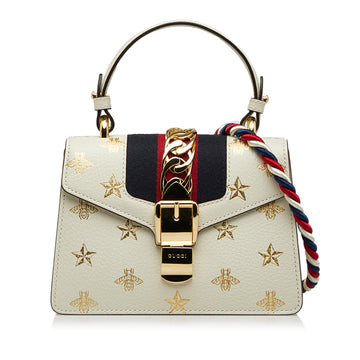 GUCCI Mini Sylvie Bee Star Top Handle Bag