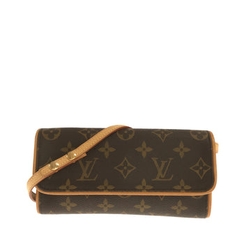 LOUIS VUITTON Monogram Pochette Twin PM Crossbody Bag