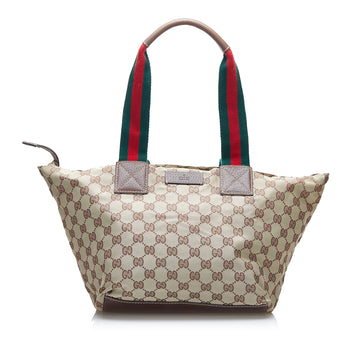 Gucci GG Canvas Web Tote Tote Bag