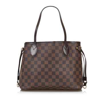 Louis Vuitton Damier Ebene Neverfull PM Tote Bag