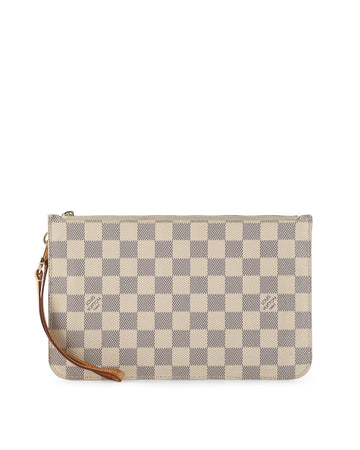 LOUIS VUITTON Damier Azur Neverfull GM Coated Canvas Pouch