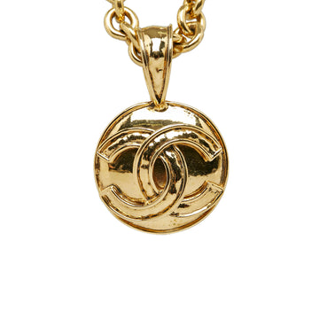 CHANEL CC Pendant Necklace Costume Necklace