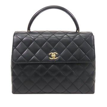 CHANEL Lambskin Kelly Top Handle Handbag