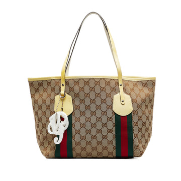 GUCCI Medium GG Canvas Web Jolie Tote Tote Bag