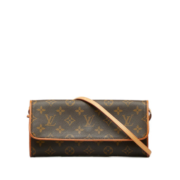 LOUIS VUITTON Monogram Pochette Twin GM Crossbody Bag