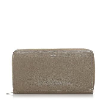 Celine Zip Around Leather Long Wallet Long Wallets