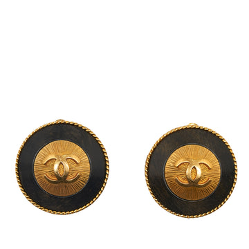 CHANEL CC Clip On Earrings Costume Earrings