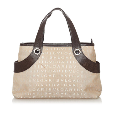 BVLGARI Logomania Canvas Tote Bag