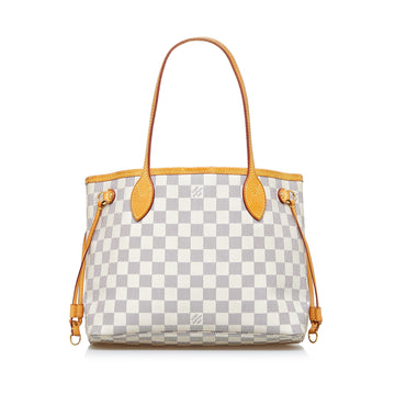 LOUIS VUITTON Damier Azur Neverfull PM Tote Bag