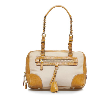 PRADA Canapa Shoulder Bag