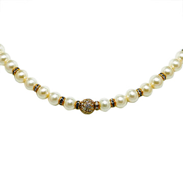 DIOR Faux Pearl Necklace Costume Necklace