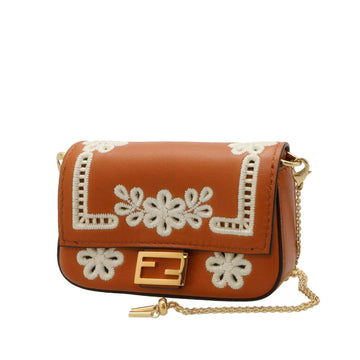 FENDI Embroidered Nano Baguette