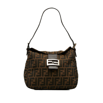 FENDI Zucca Double Flap Shoulder Bag