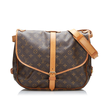 LOUIS VUITTON Monogram Saumur 35 Crossbody Bag