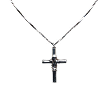 GUCCI Bamboo Cross Necklace Costume Necklace