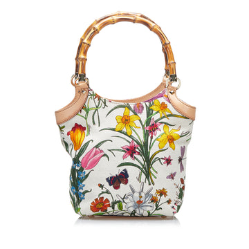 Gucci Bamboo Flora Handbag