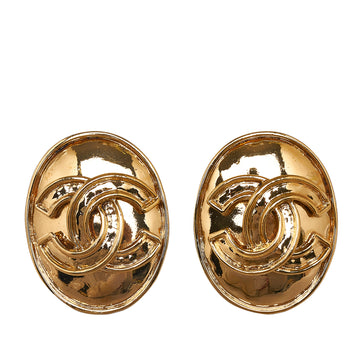 CHANEL CC Clip On Earrings Costume Earrings