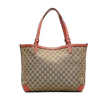 GUCCI Medium GG Canvas Craft Tote Bag