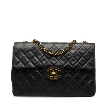 CHANEL Maxi XL Classic Lambskin Single Flap Shoulder Bag