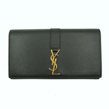 SAINT LAURENT Saint Laurent Saint Laurent Uptown wallet in green leather