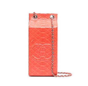 CHANEL Red Lait de Coco Minaudiere Bag