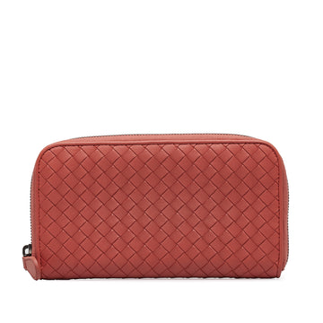 BOTTEGA VENETA Intrecciato Zip Around Long Wallet Long Wallets