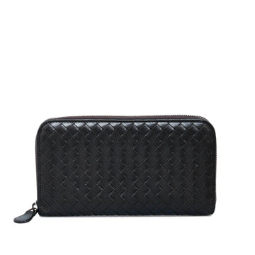 BOTTEGA VENETA Intrecciato Zip Around Long Wallet Long Wallets