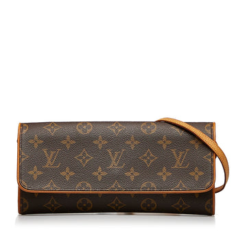 LOUIS VUITTON Monogram Pochette Twin GM Crossbody Bag