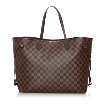 Louis Vuitton Damier Ebene Neverfull GM Tote Bag