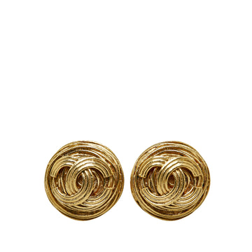 CHANEL CC Clip On Earrings Costume Earrings