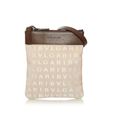 Bvlgari Logomania Canvas Crossbody Bag