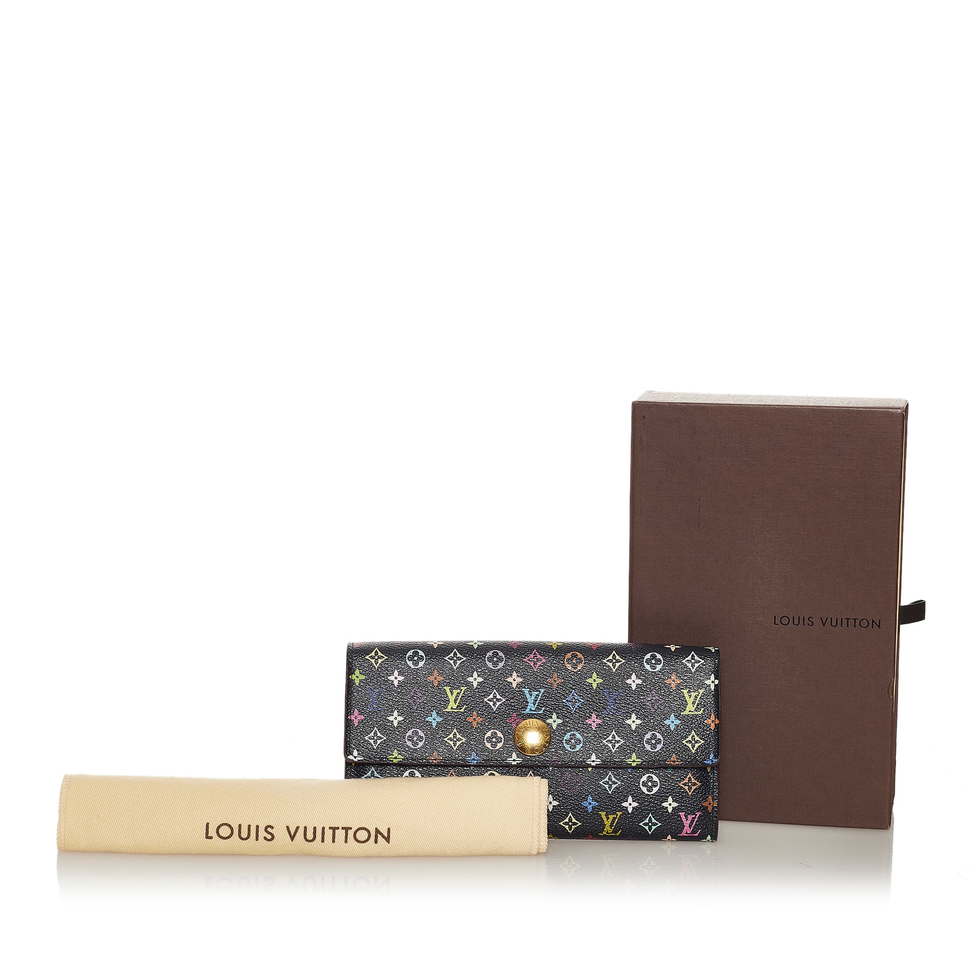 Louis Vuitton Monogram Multicolore Sarah Long Wallet (SHG-y6ePuJ