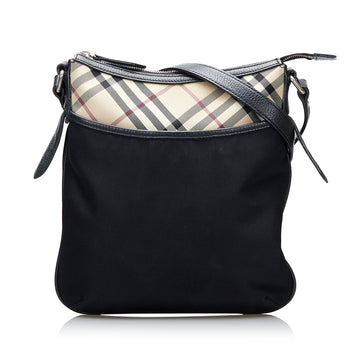 Burberry Nova Check Nylon Crossbody Crossbody Bag