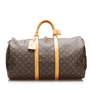 Louis Vuitton Monogram Keepall 50 Travel Bag