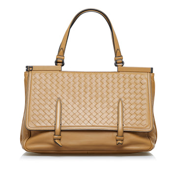 BOTTEGA VENETA Intrecciato Monaco Satchel