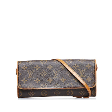 LOUIS VUITTON Monogram Pochette Twin GM Crossbody Bag