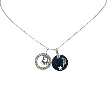 DIOR Silver Tone Necklace Costume Necklace