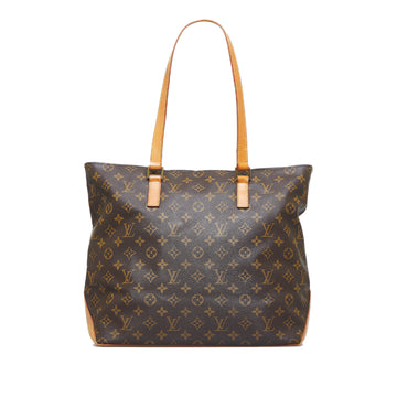 LOUIS VUITTON Monogram Cabas Mezzo Tote Bag