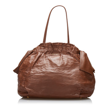 PRADA Calf Leather Tote Tote Bag