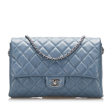 CHANEL Medium Classic Lambskin Single Flap Shoulder Bag