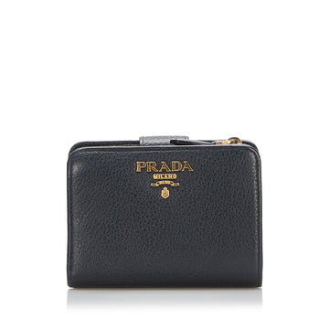 Prada Vitello Daino Bifold Wallet Small Wallets