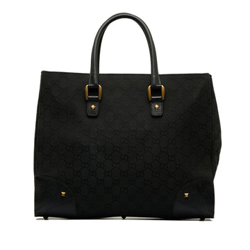 GUCCI GG Canvas Nailhead Tote Tote Bag