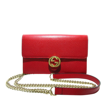 GUCCI Dollar Interlocking G Wallet on Chain Crossbody Bag